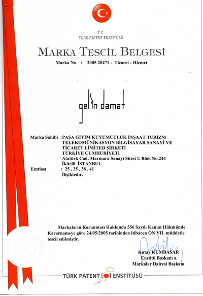 Marka Tescil Belgesi